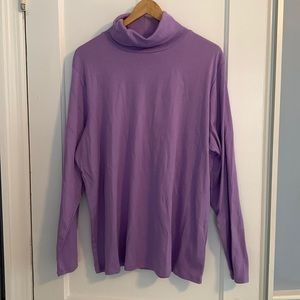 Lauren, Ralph Lauren lavender cotton turtleneck